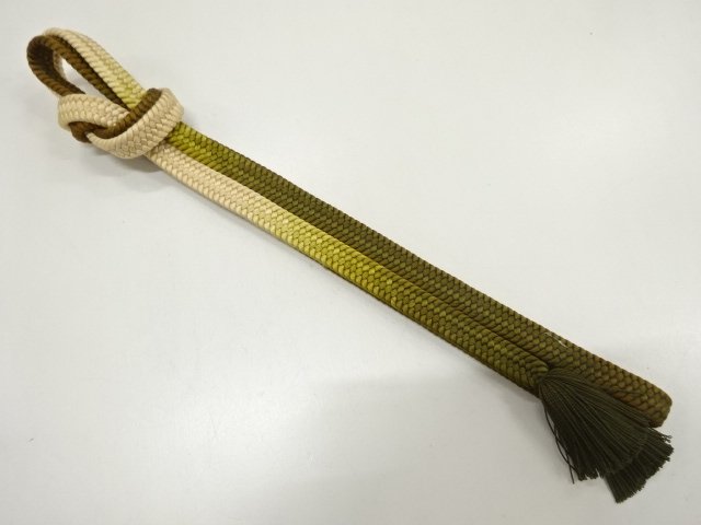 JAPANESE KIMONO / TWISTED TASSEL HAND-TIED OBIJIME